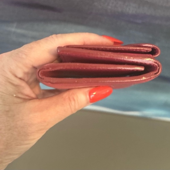 Prada Pink Saffiano Leather Tri-Fold Wallet - Picture 4 of 9